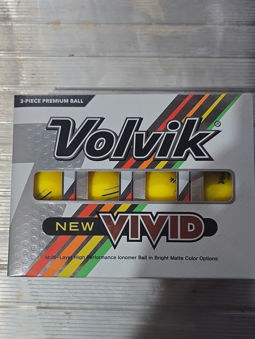 New Vivid Yellow Golf Balls - 1 Dozen